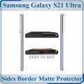 Samsung Galaxy S21 Ultra Side Borders Matte Protector Soft Skin Sheet Sides Coverage For Samsung Galaxy S21 Ultra. 