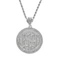 【happy one】Men Hip hop 6ix9ine Rapper pendant necklaces fashion Male Ice Bling rotating pendants necklace gifts. 