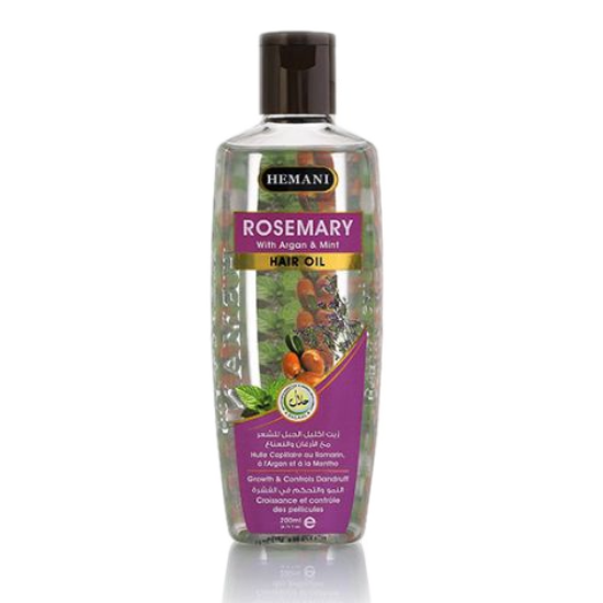 Hemani Live Natural - Rosemary Hair Oil With Argan & Mint 200ml