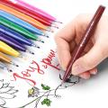 BataBata 1pcs Japan Pentel Touch Brush Pen Soft Tip Pastel Color Calligraphy Pens Drawing Art Markers Lettering School Art Supplies. 