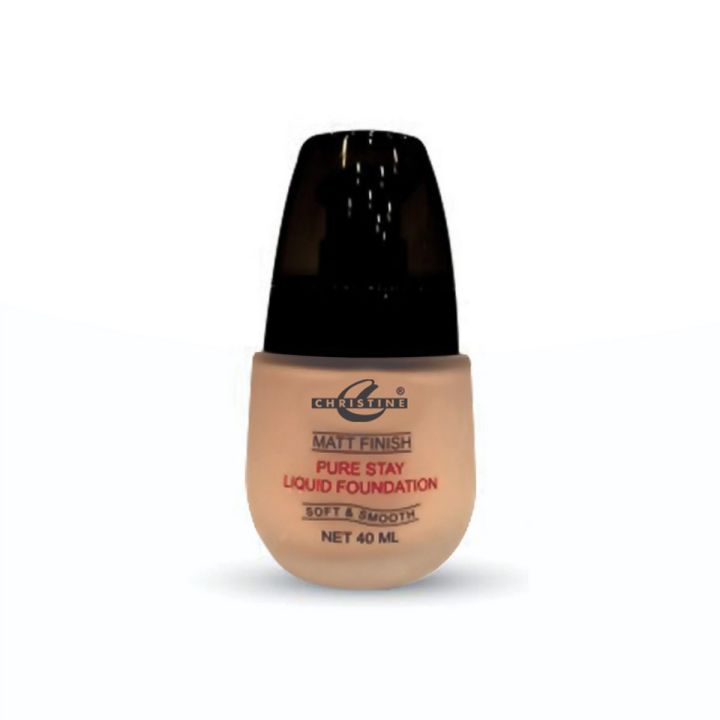 Christine Liquid Foundation Shade 01 Base Makeup Cosmetic for Women Beauty Product