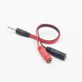 3.5mm CTIA TRRS Microphone Aux Cable Adapter - Stereo Mic And Audio Speaker Splitter - 3-Pole TRS Female To One 4-pole TRRS Plug For Mobile Phone & Laptop. 