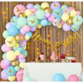 Multicolor Birthday Decoration Items Happy Birthday Decoration Kit with Pastel Balloons, Fairy light  Set-Beautiful Birthday Accessories. 