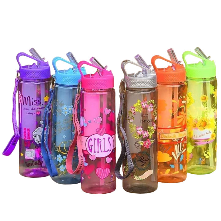 Best Sports Travel Water Bottle, Eco Friendly & BPA-Free Plastic For Running, Gym, Yoga, School, Office, Outdoors and Camping 650ml