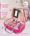Cute Pet Doll Make Up Set for Kids Girl Cosmetics Beauty Bag Pretend Play Dress Up Princess Play Makeup Toy. 
