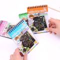 Scratch Note Black Cardboard Creative DIY Draw Sketch Notes for Toy Notebook School Supplies. 