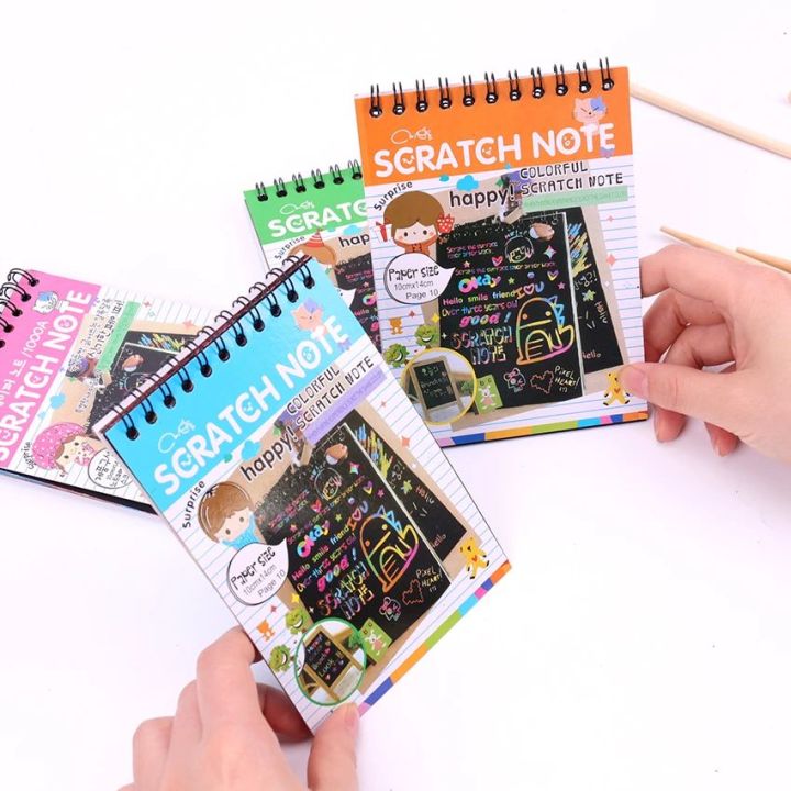 Scratch%20Note%20Black%20Cardboard%20Creative%20DIY%20Draw%20Sketch%20Notes%20for%20Toy%20Notebook%20School%20Supplies%20-%20Image%204