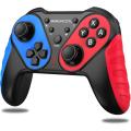 Switch Controller, BEBONCOOL Switch Compatible, Switch Pro Controller, Wireless, HD Vibration, Small 6-Axis Gyro Sensor, TURBO Continuous Shooting Function, (Red/Blue). 