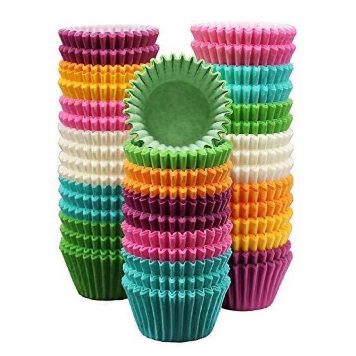 Cupcake Muffin Paper Liner Baking Cups - 100 Pcs - Multicolor