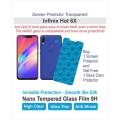 Infinix Hot 6X - Screen protector - Best Material - Nano Glass - with Back Cam Protector. 