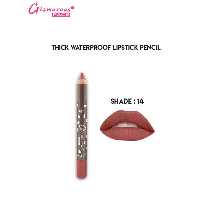 Glamorous%20Face%20Thick%20WaterProof%20Lipstick%20Pencil,%20Crayon%20Lipstick,%20Matte%20Longwear%20Lipstick%20Makeup,%20Long%20Lasting%20Soft%20Pencils%20For%20Natural%20And%20Nude%20Looks.%20-%20Image%203