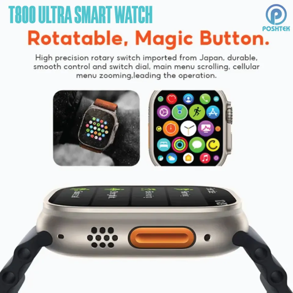 Smart Watch Orologi Ios T800 Ultra Smart Watch, Bluetooth Smart