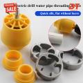 DT(Clearance price) Thread Maker Tool High Strength Pvc Pipe Threader Tool Kit for Easy Plumbing Simple Installation Durable Die Set Buyers' Choice Pipe Round Die Set. 