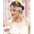 Bridal Mayon Floral Yellow Jewellery Set. 