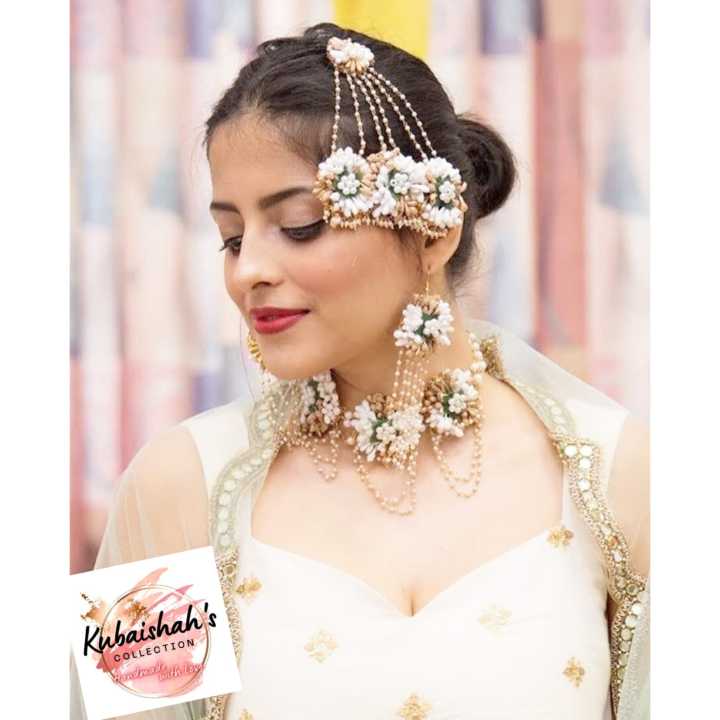 Bridal Mayon Floral Yellow Jewellery Set