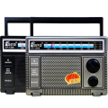Portable 4 BAND AC/DC RADIO (AM/FM/SW1/SW2). 