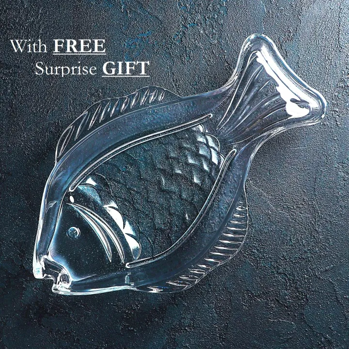 Fish%20Shaped%20Glass%20Serving%20Dish/%20Food%20Tray/%20Food%20Platter%20-%20Image%202