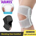 1 Pcs Knee Support Knee Protection Belt Sports Compression Knee Pads Spring Support Meniscus Breathable Thin Basketball Running. 