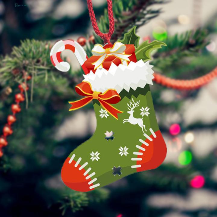 Christmas Window Decorations Christmas Tree Pendant Keychain Festive Acrylic Ornament for Cars Backpacks More Southeast Asian Holiday Decor