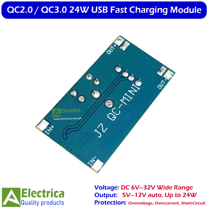 6-32V%20to%205V%20QC2.0%20/%20QC3.0%2024W%20USB%20Fast%20Quick%20Charger%20Module,%20DC-DC%20Step-Down%20Converter%20for%20Apple,%20Huawei%20FCP,%20Samsung%20AFC%20&%20DIY%20Electronics%20by%20Electrica%20-%20Image%203