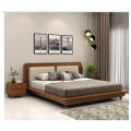 Lotus Premium Solid Wood bed with Brass Inlay. 