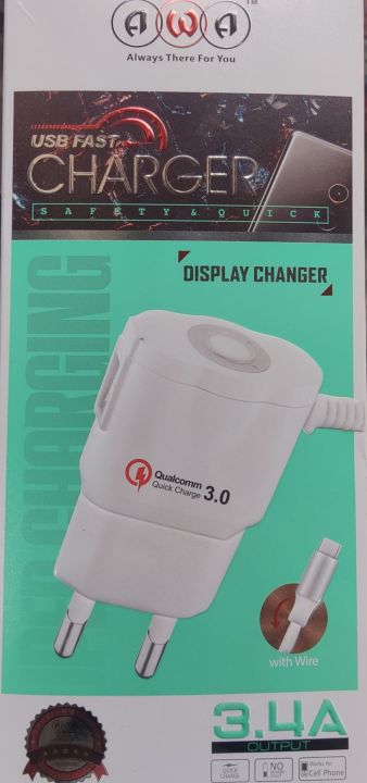 AWA%20Qualcomm%20Quick%20fast%20Charger%203.0%20Premium%20Quality%203.4A%20with%20micro%20charging%20cable%20and%20USB%20port%20-%20Image%202