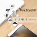 Xiaomi 2in1 Pendrive USB Flash Drive 1TB 2TB 128GB for TYPE-C PC High Speed USB 3.0 Stick Memory Stick All Metal Dual Interface. 
