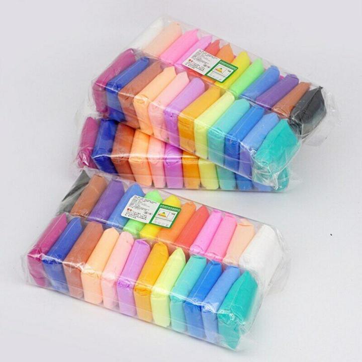24pcs DIY Foam Clay Slime Polymer Soft Modeling Clay Tools Air Dry Light