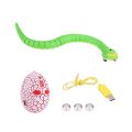 Remote Control Snake Infrared RC Animal Toys Rattlesnake With USB Cable Funny Trick Terrify Toys For Kids. 