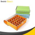 Foldable Fabric 24 Grid Clothes Organizer Clothes Scarf Socks Organize Home Storage Box. 