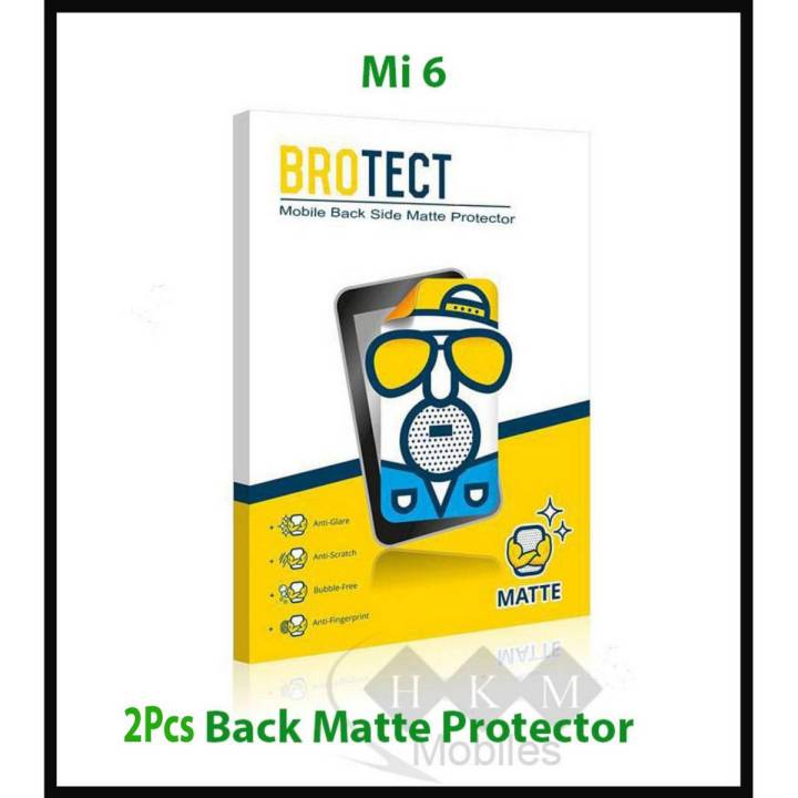 2Pcs Mi 6 Back Matte Protector For Mi 6