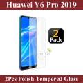 2Pcs Huawei Y6 Pro 2019 Tempered Glass Screen Protector Premium High Quality Polish Glass For Huawei Y6 Pro 2019. 
