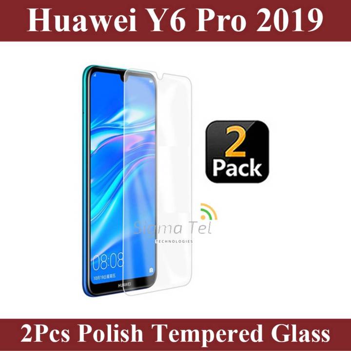 2Pcs Huawei Y6 Pro 2019 Tempered Glass Screen Protector Premium High Quality Polish Glass For Huawei Y6 Pro 2019