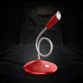 Flexible Stand Mini Studio Speech Microphone 3.5mm Gooseneck Mic with cable for Computer Notebook PC Desktop Professional Recording Microphone. 