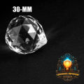 10/20 pieces lot 30mm Glass White Crystal Chandelier Faceted Ball For Chandeliers Lighting Parts Home Wedding Decoration. 