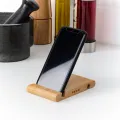 IKEA Bamboo Mobile Stand Phone Holder for Mobile and Tablet, 2 Slot Design. 
