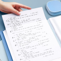 Holder Students Loose Leaf Binder A4 File Folders Paper Organizer Documents Clip Storage Folders Test Paper Receipt. 