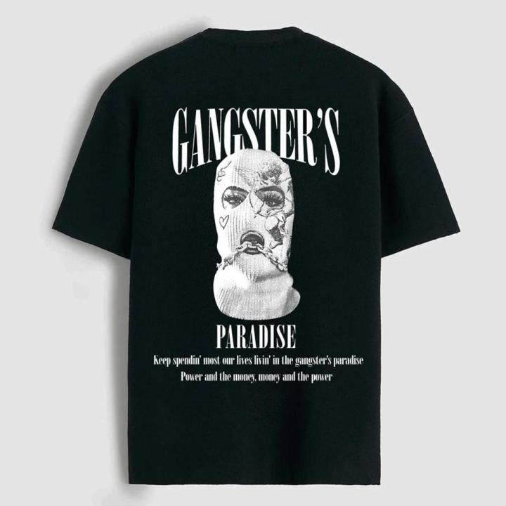 Gangster's Paradise - Oversized Printed T-Shirt