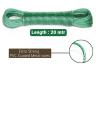 Heavy Duty Wet Cloth Laundry Rope PVC Coated Metal Cloth Drying Wire - 20 metres Green. 