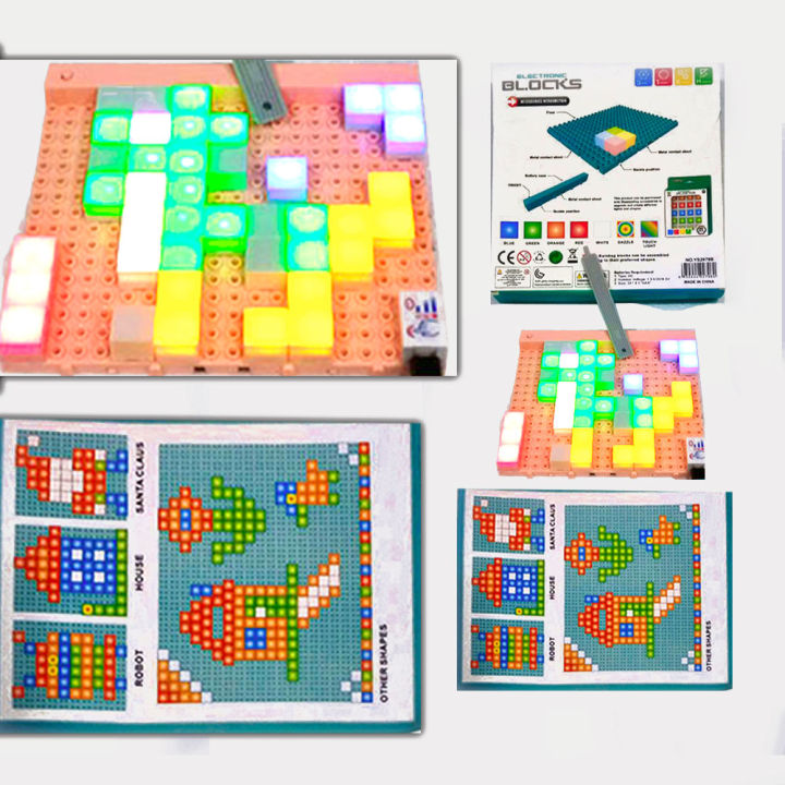 Colorful Electronic Block with Light Toy