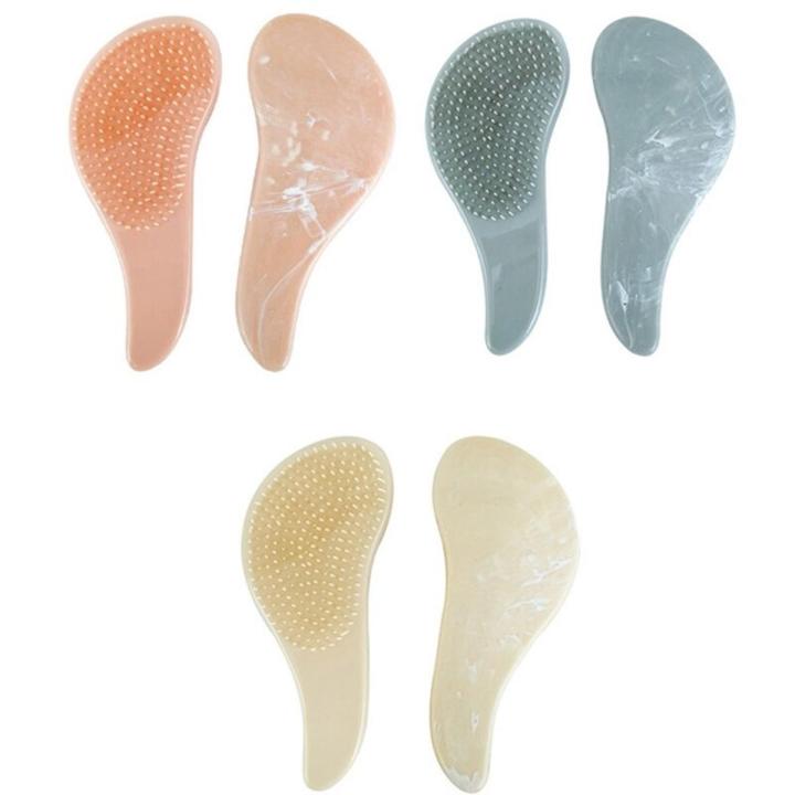 Marble Patten Shower Styling Hair Brush for Women Men Detangling Brushes Anti-Static Comb Wet Dry Curly Thick Straight