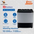 Dawlance Washing Machine | DW 7500 Glass Lid Twin Tub Washing Machine | 10 KG Washing Capacity | Waterfall Wash with 10 Years Motor Warranty. 
