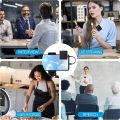 SX9 Wireless Microphone for Laptop PC iPhone Android - 2 Microphones 1 Receiver, Intelligent Noise Reduction. 