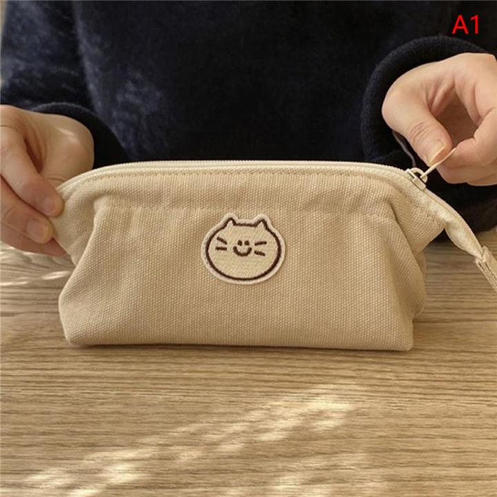 Trousse à Crayons Rose Avec Nœud - 20x8x8 Cm - Trousse Scolaire, Cosmétique Ou De Voyage - Cadeau Mignon Pour Filles Et Ados