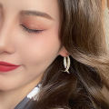 Dangle Earrings Front Back Wear Elegant Sparkling Drop Earrings. 