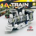 Classic Battery Operated Military Train Track Play Set Army Train Set With Flashlights, Sounds And Smoke. 