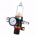 1/4 Air Compressor Filter Water Separator Trap Tools Kit With Regulator AFR-2000. 