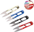 U Shaped Tailor's Thread Cutter Clipper Mini Scissors Hand Trimming Sewing Nippers Clippers Stainless Steel Embroidery Craft Tailor Stationery Snip Garment Shear Stitch Cutting Trim Weaving Crafting Shears School Office Paper Arts Home Cutters Dressmaking. 