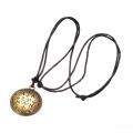 Talisman Of Protection Good Luck Amulet Necklace Stainless Steel Chain Wealth Seal of solomon Adjustment Wax Rope Chain Jewelry. 