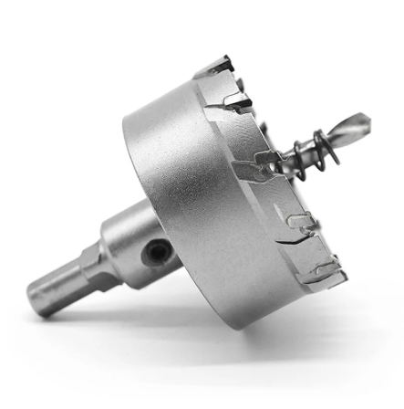 T.C.T HSS Drill Bit Hole Saw Cutter for Metal Alloy Wood, High-Speed Steel Hole Saw Cutting Kit Drill Bits Opener Cutter Tool, for Cutting Holes on Wood, Plastic Sheet, Stainless Steel, Iron, Aluminum Plate, All Sizes Available 16-100mm